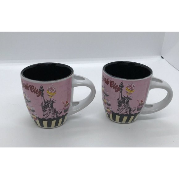 2 Kitchen Chic Coffee Mini Mugs NYC Espresso Cup Straight out Of Your Dr… - Picture 3 of 11